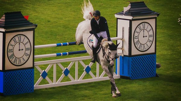 How can equestrian riders customize their training to enhance horse-jumping precision?